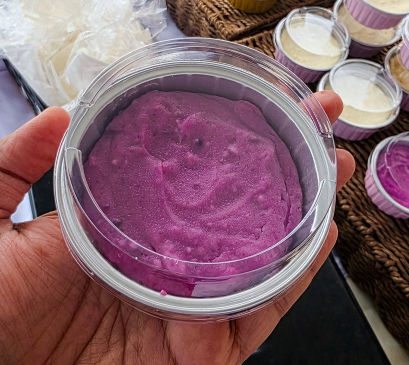 Ube Cardamom Mini Cheesecake
