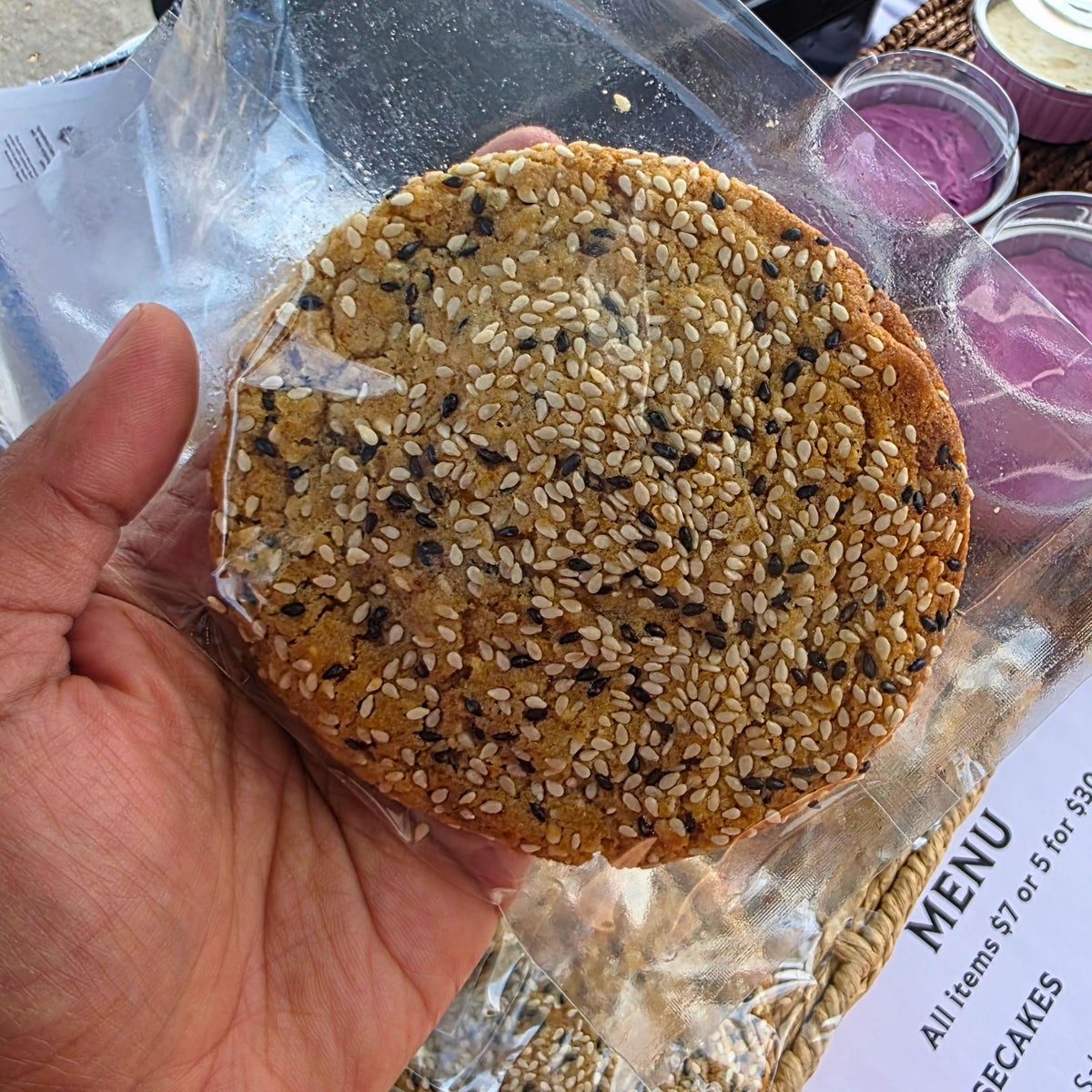 Sesame Chikki Cookie (Inspired by Classic Indian Brittle)