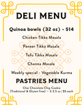 Gully Bakery & Deli menu